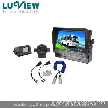 7 inch quad monitor rear view camera system for forklift